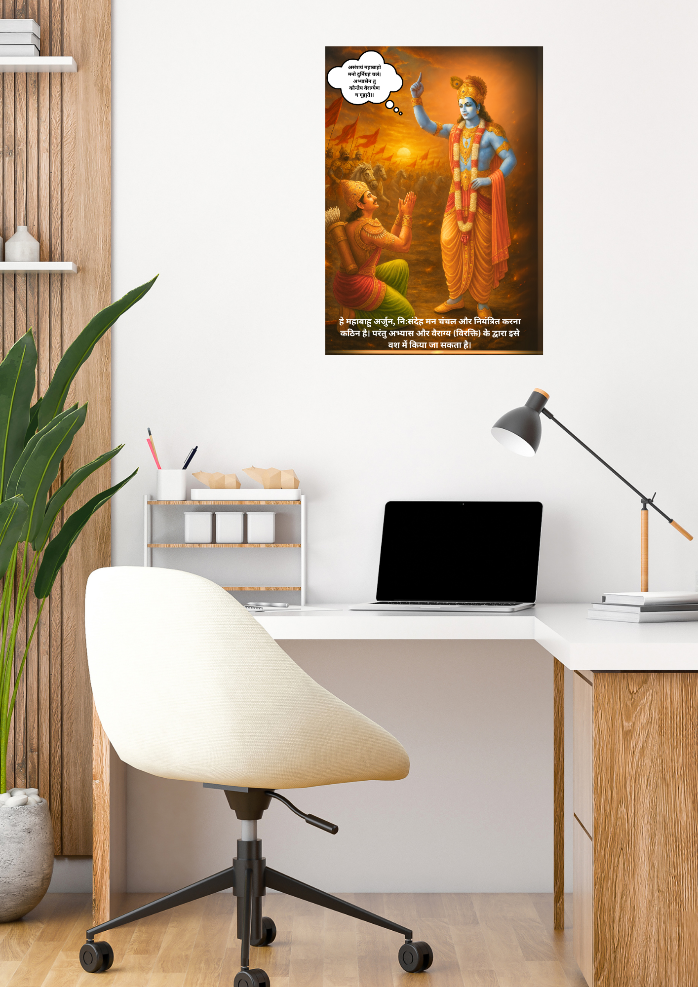 Krishna Arjuna | Mahabharat | Poster High Quality